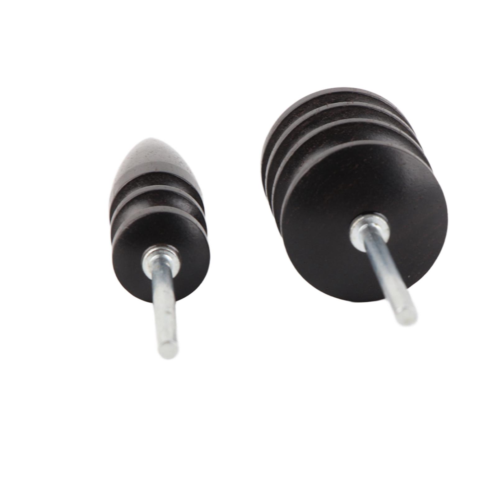 

Набор из 2 шт. инструмент для резьбы по коже, ручной работы, сделай сам, сликер для кромки кожи, круглый деревянный полировщик