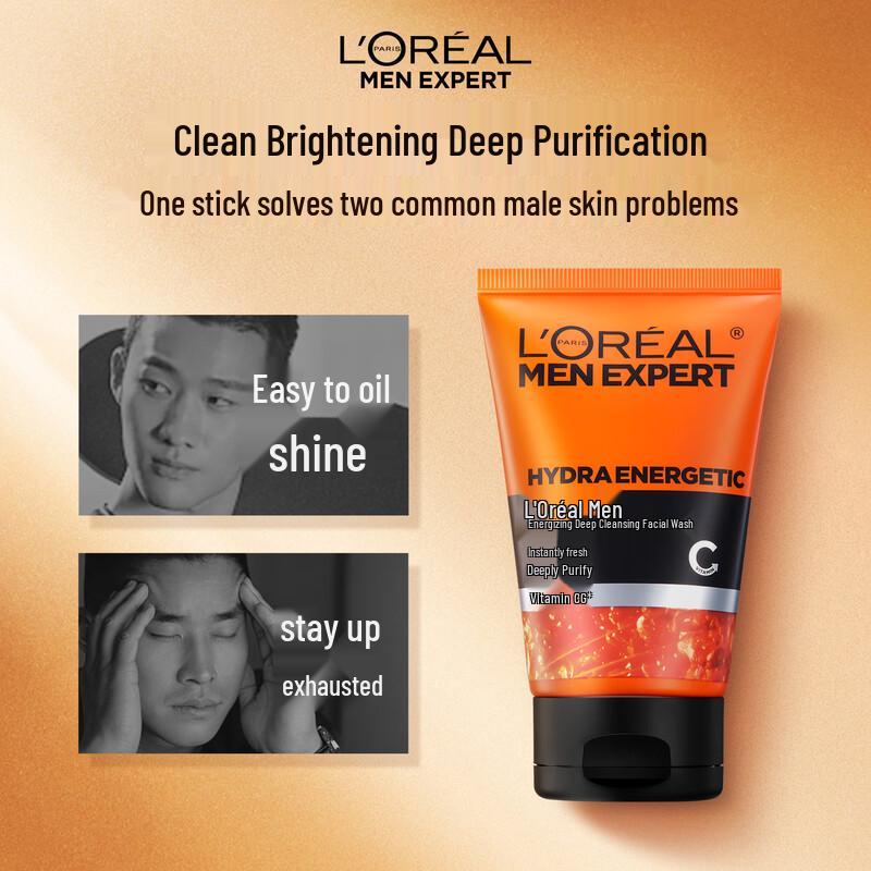 L Oréal Men Expert Hydra Energetic Deep Cleansing Face Wash