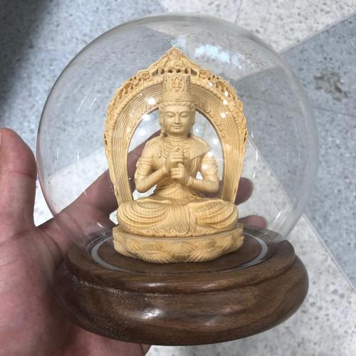 1 Stück Massivholz Buddha Statue Ornamente Feng Shui Ornamente Holzschnitzerei Handwerk Wohnzimmer Heimdekoration Skulptur Statue