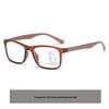 Women's Fashion Ultra-Light Progressive Multifocal Reading Glasses - Square Frame, Anti-Blue Light, Near & Far Vision.