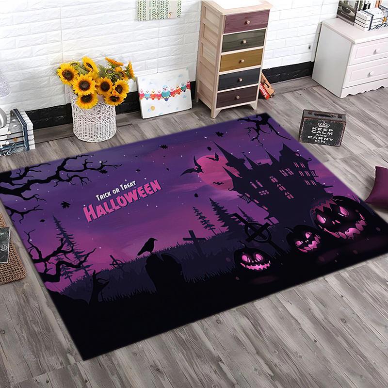 1PC Halloween theme Rug - home decoration Carpet For Living Room Bedroom Flooring Computer Chair Area Rug