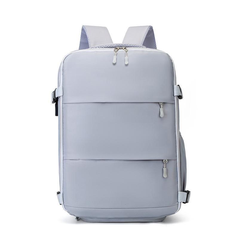 

Customizable Logo Backpack: Large Capacity, Lightweight Travel Bag with Independent Shoe Compartment for Short Trips & Business Travel світло-сірий колір