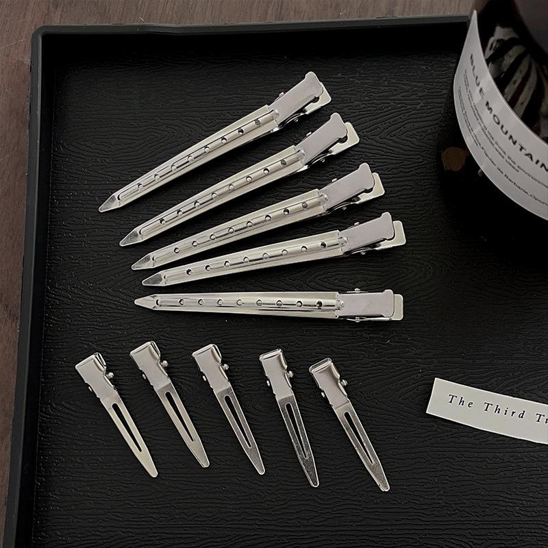 20Pcs Metal Duckbill Clip Crocodile Curly Hairpin Barrettes Hairstyle Holder Fluffy Hair Root Salon Haircut Headwear Bobby Pin