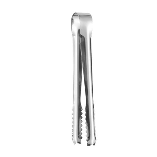 Stainless Steel Ice Tongs with Serrated Grip Heavy-Duty Food Clips for Bars Restaurants Rust-Proof Kitchen Utensils for Ice Cubes Sugar Snacks