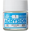 GSI Creos Acrision Color White (White) Gloss 10ml Model Paint N1