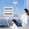 Water Spray Window Cleaning Squeegee Double-Sided Window Cleaner with Extension Handle Handheld Indoor Outdoor Glass Cleaning Tools