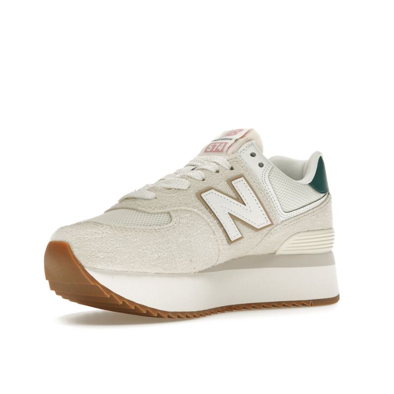 New Balance 574+ Turteltaube Vintage Petrol Damen Sneaker Creme Meersalz WL574ZKB