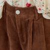 MAXZA Corduroy Two Pleat Half Pants