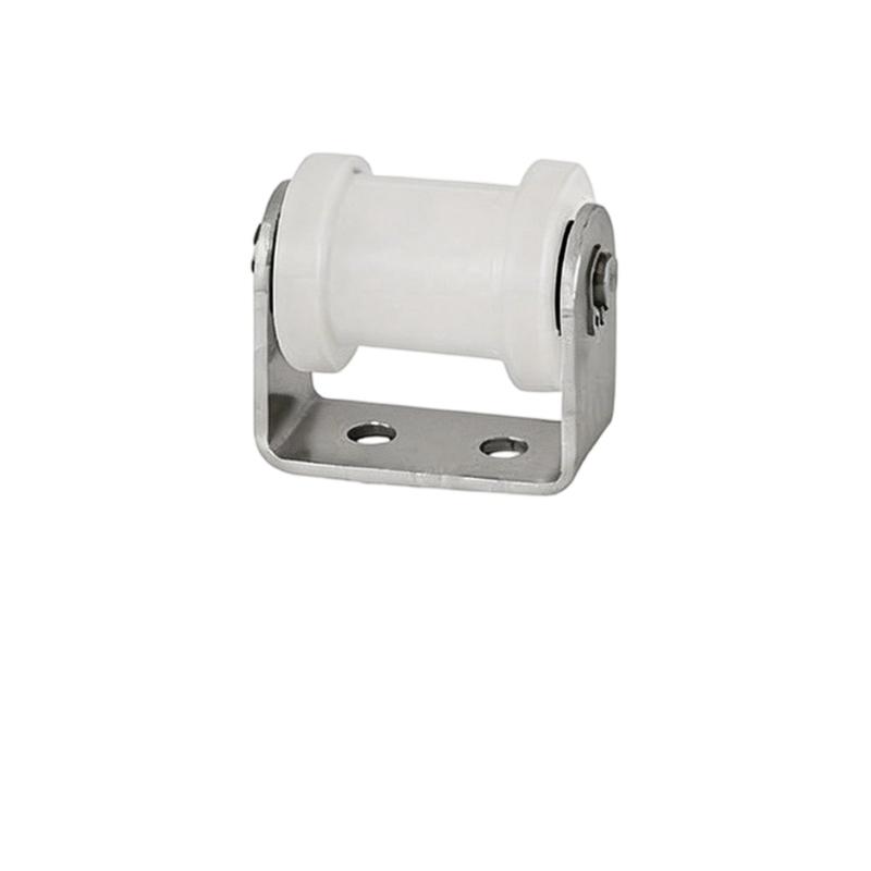 Doppellager Führungsrad Ersatz Richtungsspurrad mit Metallhalterungen Nylon Riemenscheibe Lager
