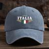 A Fun Italian Letter Print Baseball Cap Unisex Outdoor Fashionable and Versatile Snapback Hat Trendy