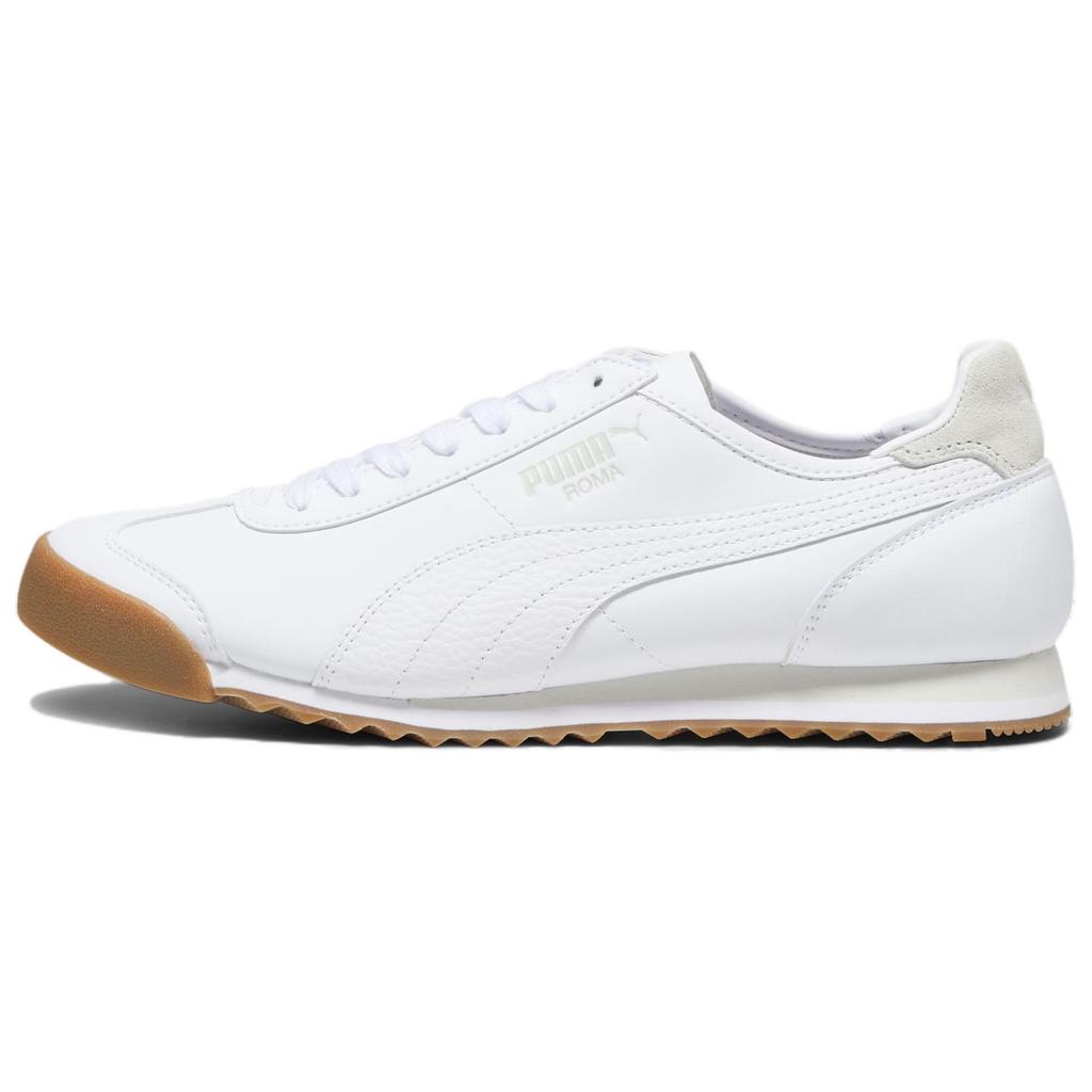 New PUMA Roma Low Top Casual Shoes Unisex White 393292-01