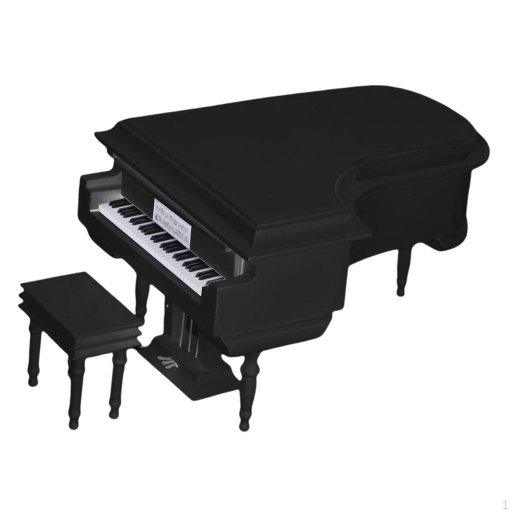 Modelo de montaje de modelado musical caja de música creativa piano de cola para decoración de cumpleaños