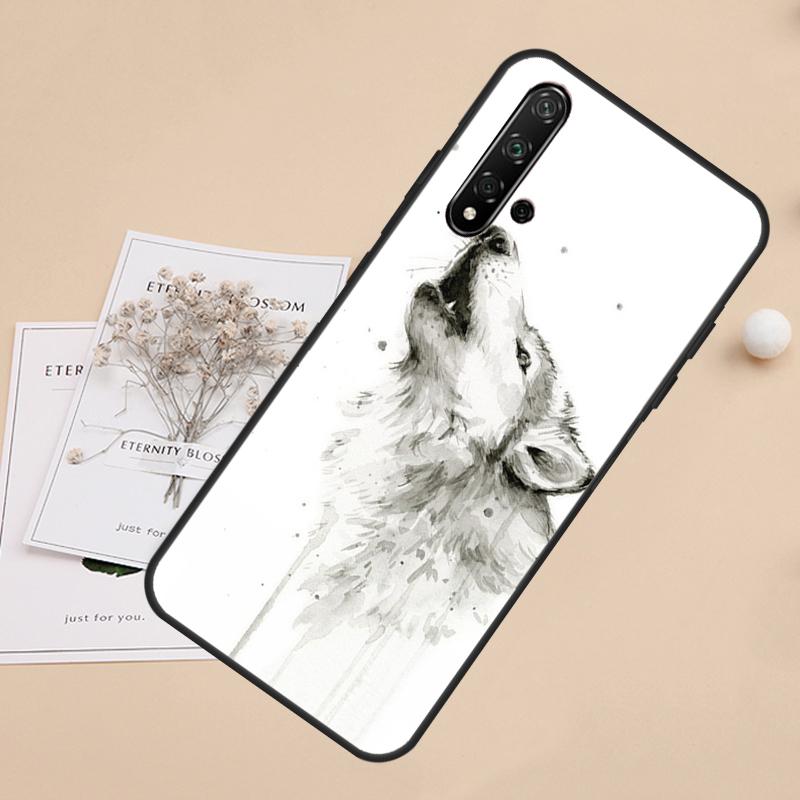 Animal Wolf For Huawei Nova 8i 7i 11i 12i 12s 9 10 SE Y60 Y61 Y70 Y72 Y73 Y90 Y91 P20 P40 P30 Lite Case