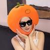 Foto clona Jasné barevné tvar ovoce jídlo Měkká plyšová pokrývka hlavy Otvor pro obličej Kostým internetové celebrity Párty rekvizita