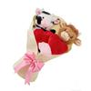 Valentine's Day Plush Toy Bouquet Cute Stuffed Animal with Flower Arrangement Gift for Girlfriend Wife Birthday Anniversary Festive Supplies