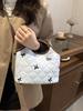 Koreaanse Ruit Herfst/Winter Handtas - High-End Geborduurde Kleine Tote