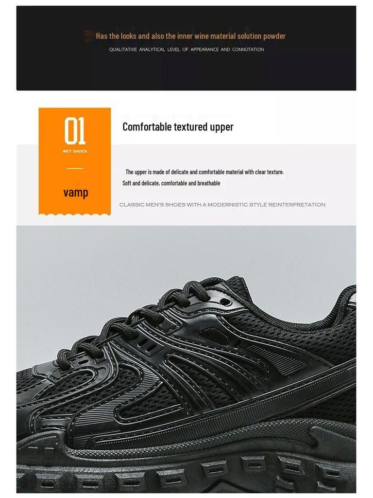 2024 Dad Shoes: Spring Mesh Breathable, Wear-Resistant, Anti-Slip Tire Sole Running and Casual Shoes for Men