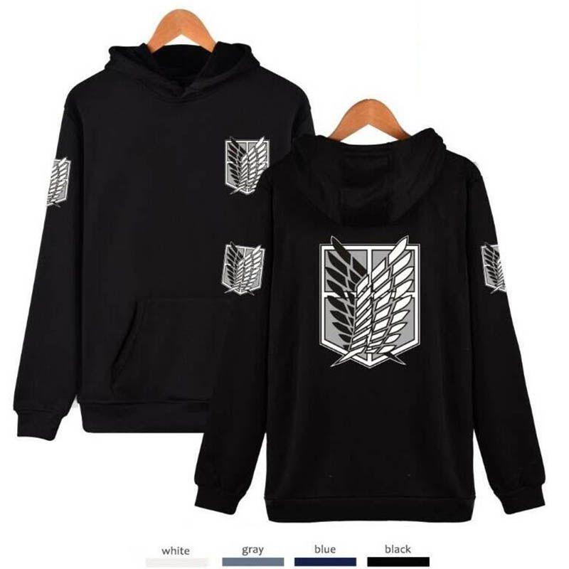 No Kyojin Attack On Titan Wings Hoodie Cozy Pullover For Ultimate Comfort**
