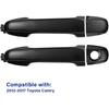 4 PCS Exterior Door Handle Set, Compatible with 2012-2017 Toyota Camry, Front Left Right Rear Driver Passenger Side, Replaces# 6921106090