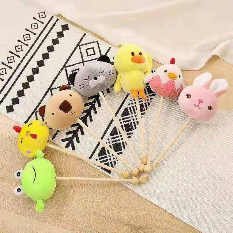 Mini Cartoon Plush Hitting Hammer Handheld Body Massage Tool for Shoulder Back Leg Meridian Care