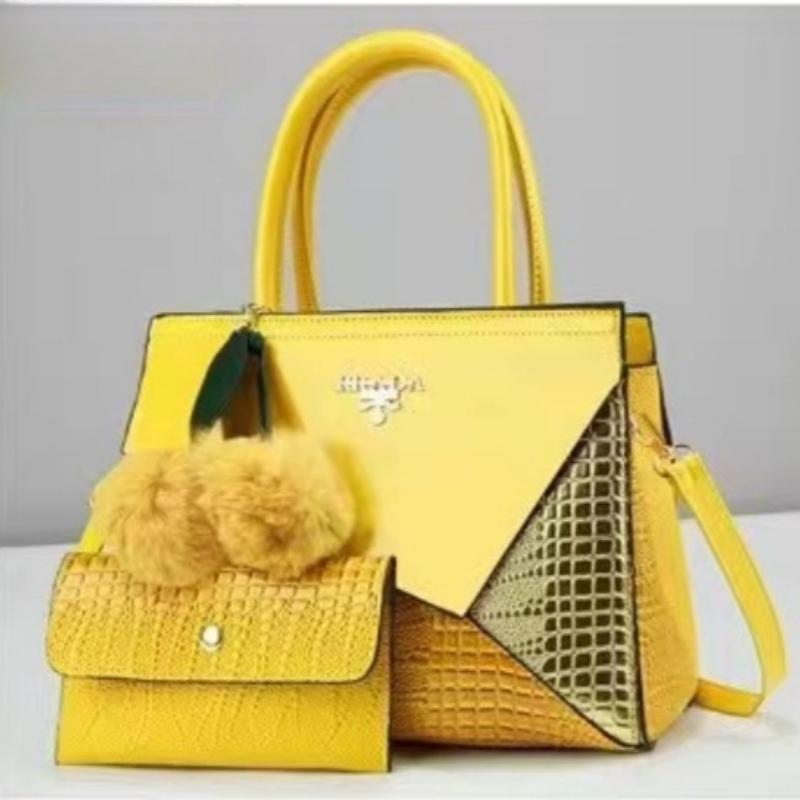 

Новый модный универсальный комплект из двух предметов роскошная сумка большая вместительная повседневная сумка-тоут высокого класса сумка через плечо женская сумка