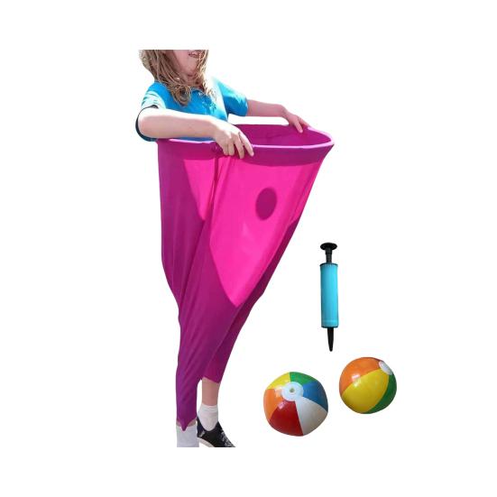 Granny Pants Yard Game Set with Bouncy Balls Humorous Ball Throwing Game Fun Outdoor Team Relay Game for Family Reunions Birthdays Parties