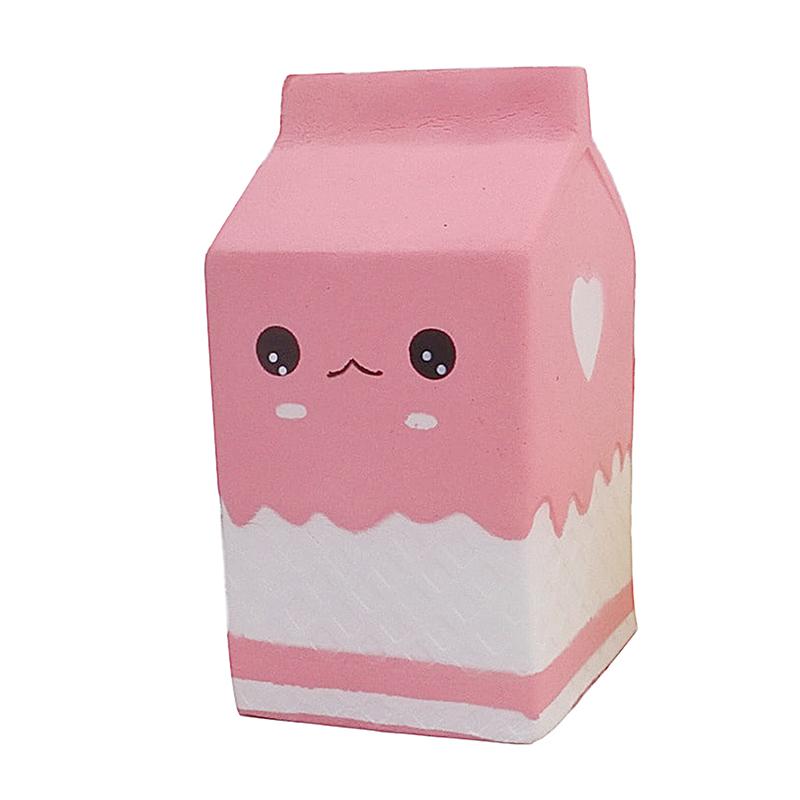 Kawaii Squishy Milk Carton , Sensory Fideget , Slow-Rising Relaxing Squeeze. Soft Pu Material. Pefect For Party
