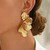 1 Par de Pendientes para Mujer Multicapa Exagerados Forma de Flor Pendientes de Botón Ligeros Versátiles Joyería Regalo