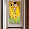 Berühmte Künstler Gustav Klimt Kuss Abstraktes Ölgemälde auf Leinwand Drucken Poster Kunst Wand Bilder Für Wohnzimmer Cuadros Decor