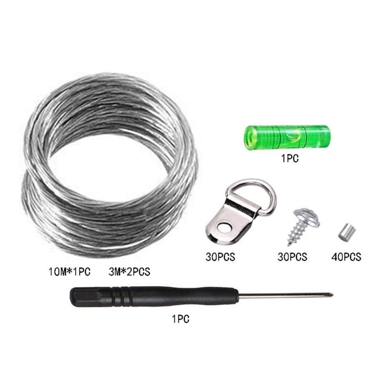 105pcs Professional Grades Hangings Kits Comprehensive Kits for Picture Frame Photo Hangers Photos Tool with screws