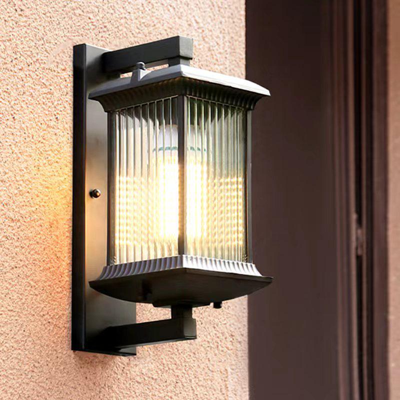 New Chinese Solar Waterproof Wall Lamp for Villas, Courtyards, Aisles, Balconies, and Stairways