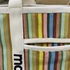 Rakuten Japan Korea Straw Woven Tote Bag with Colored Stripes - Casual Handbag for Shopping