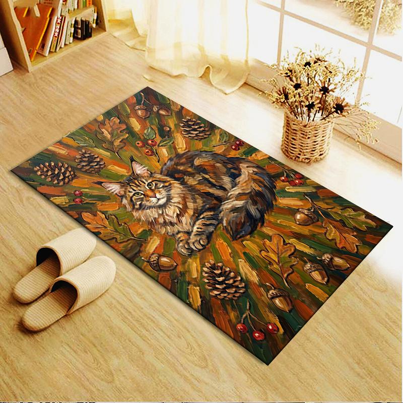 2025 New Cute kitten Carpet Rug for Living Room Bedroom Home Sofa Decoration,Kids play Non-slip Floor Mat