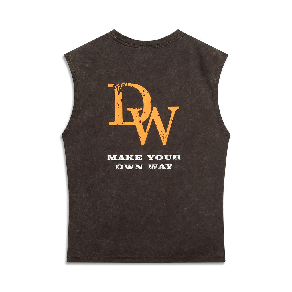 Li Ning Tank Top Men's Dark Chocolate Umber Washed AVSV103-2