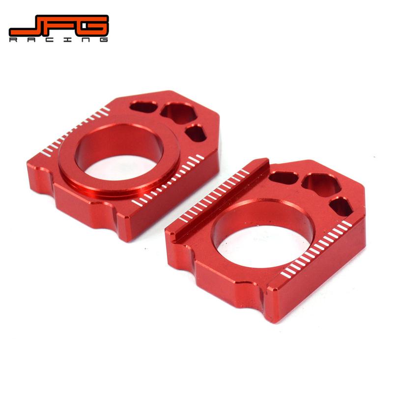 Motorcycle CNC Front Rear Wheel Hub Spacer Chain Adjuster Axle Blocks For HONDA CR125R CR250R CRF250R CRF450R CRF450X CRF450L