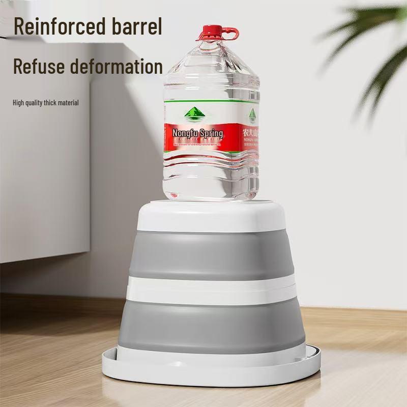 Portable Folding Bucket for Dorm, Camping, or Foot Bath - Large, Thickened Design