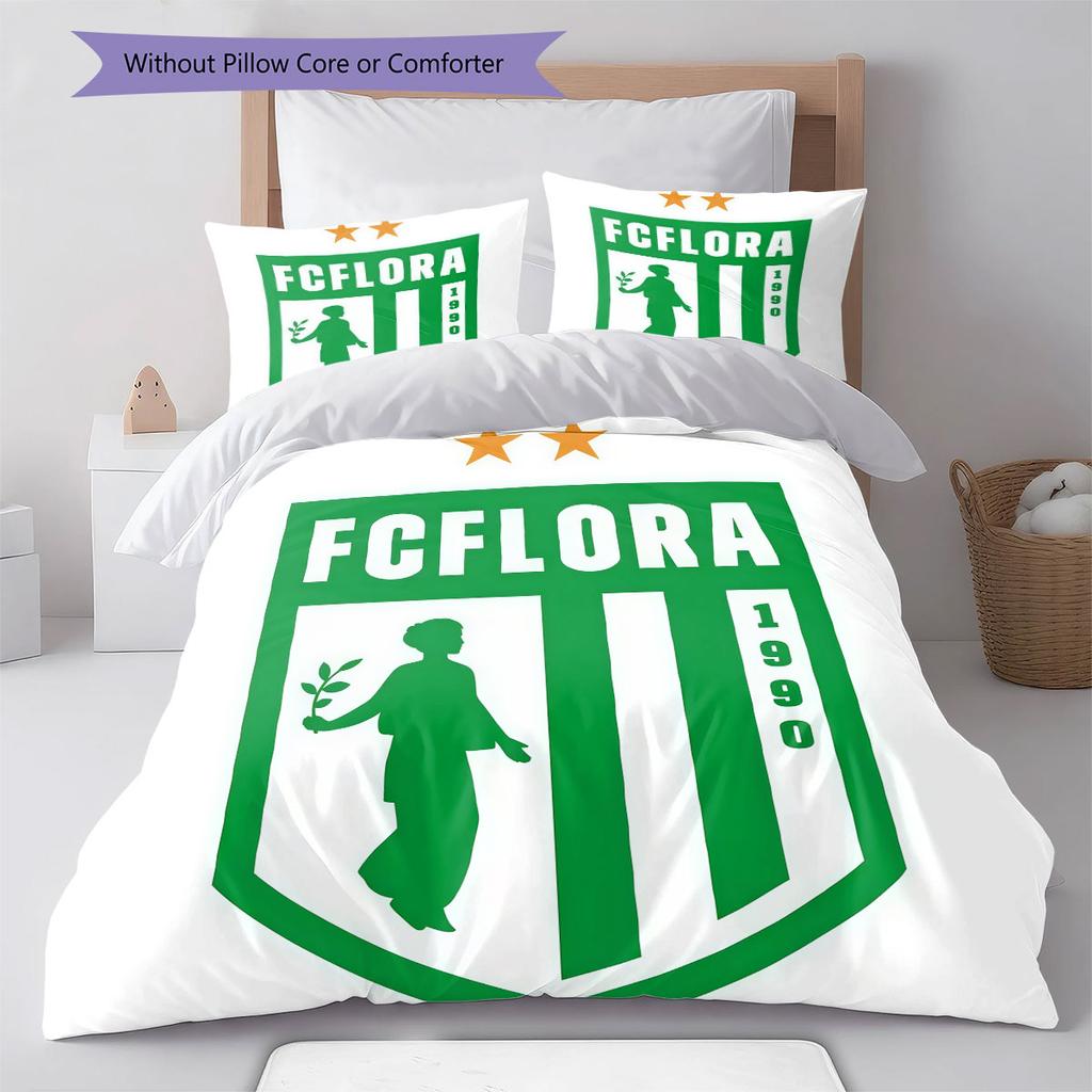 FC Flora Tallinn Bedding Quilt Set Quilt Cover Pillowcase Home Decoration Birthday Gift (1 * duvet cover + 2 * pillowcase, without core)