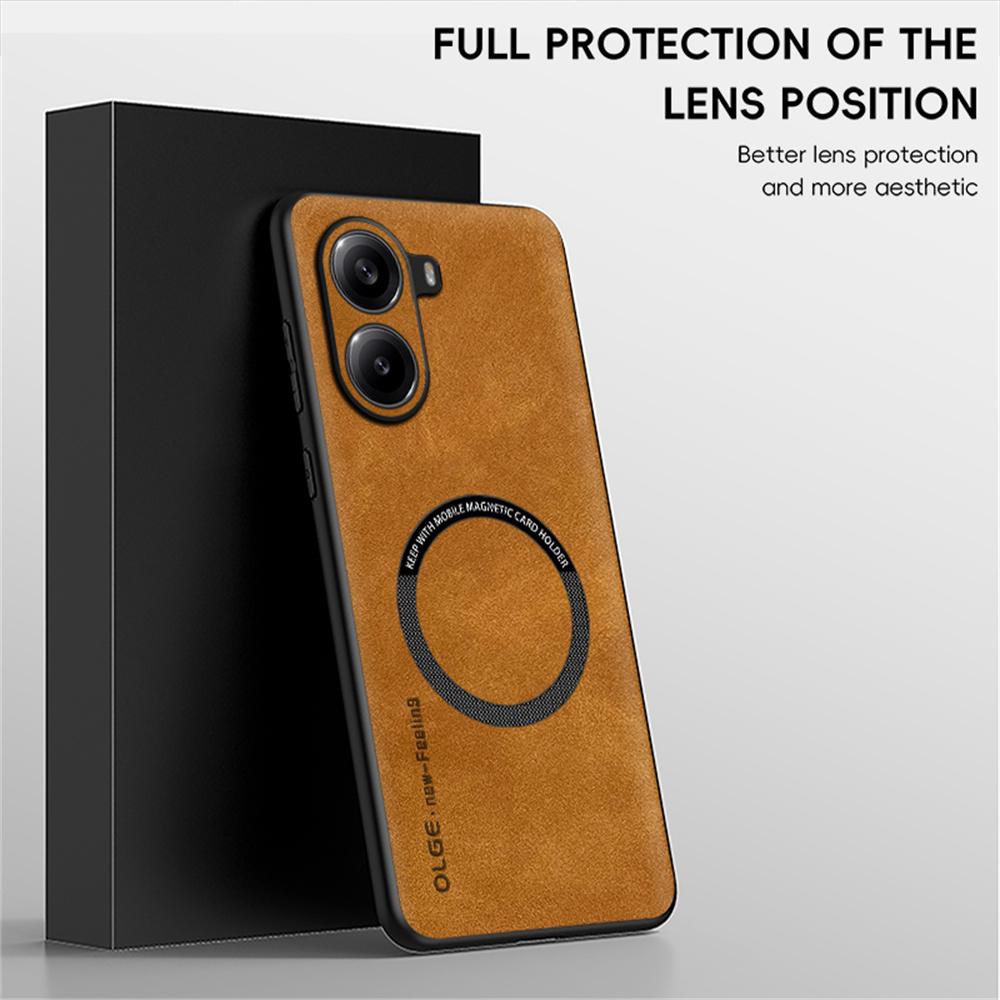 WANLONFENG YBP Series For Xiaomi Poco X7 Pro 5G Magnetic Case with Tempered Glass Film PU Leather+TPU Phone Cover Precise Cutouts