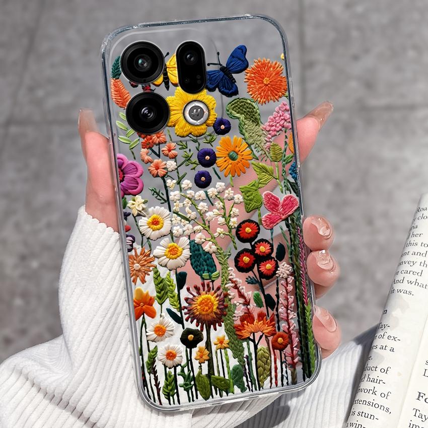 For Oppo Find X9 X8 X7 X5 Pro X2 Lite Reno8 Pro Pro+ Phone Case Black Cat Wine Glass Patterns Transparent TPU Protection Covers For Oppo Bumper Casing