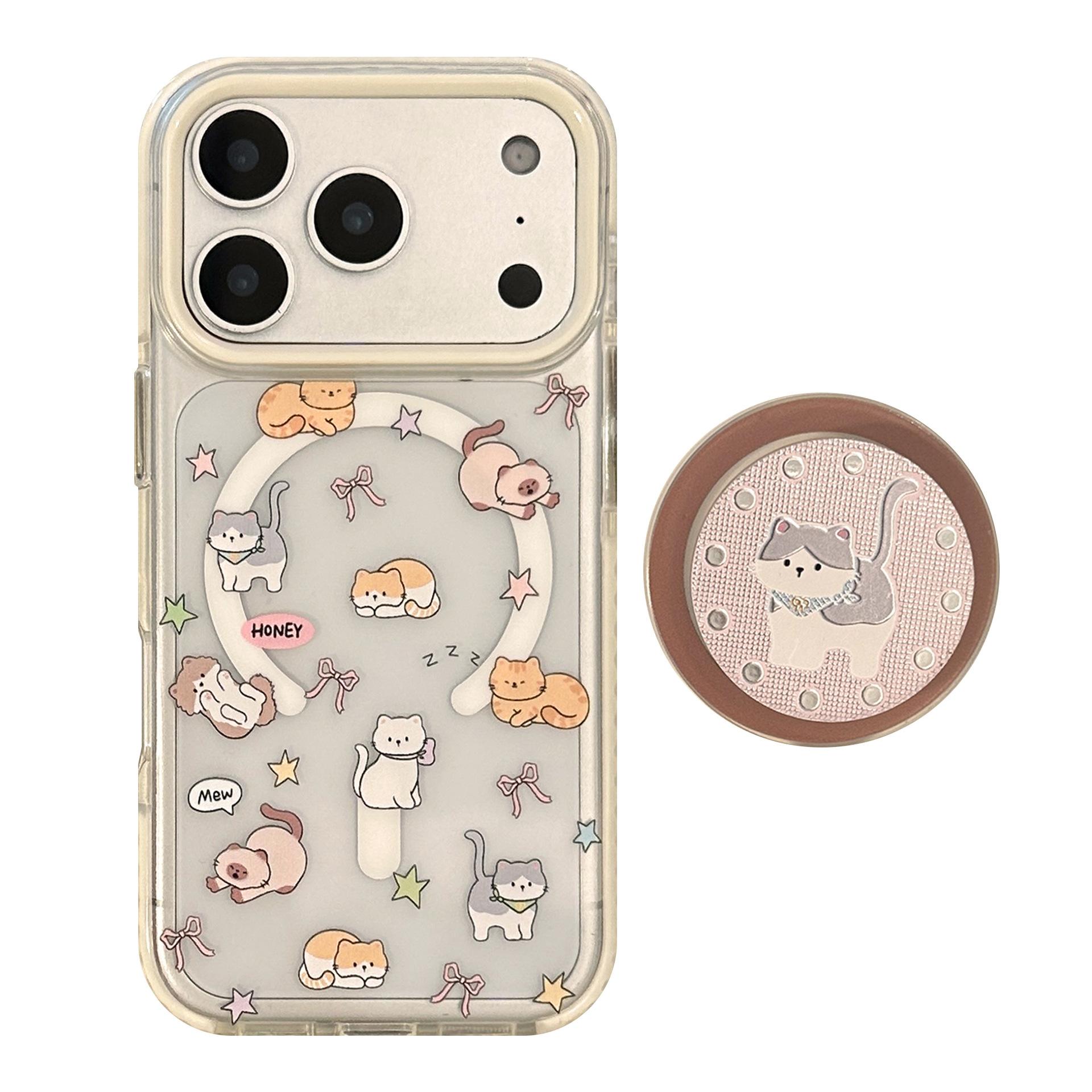 Милый чехол для телефона с кошкой для iPhone 16, iPhone 17 и iPhone 17 Pro Max iPhone 11