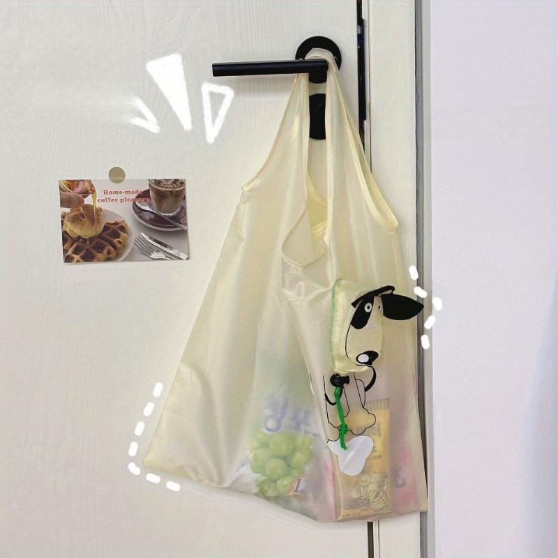 Shopping Must-have Instagram Style Simple Cartoon Animal Foldable Shopping Bag, Lightweight and Large Capacity Tote Bag