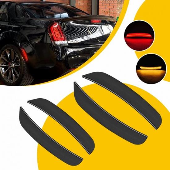 2/4X Side LED Light Marker Smoked Lens Front Rear FOR 2015- Chrysler 300