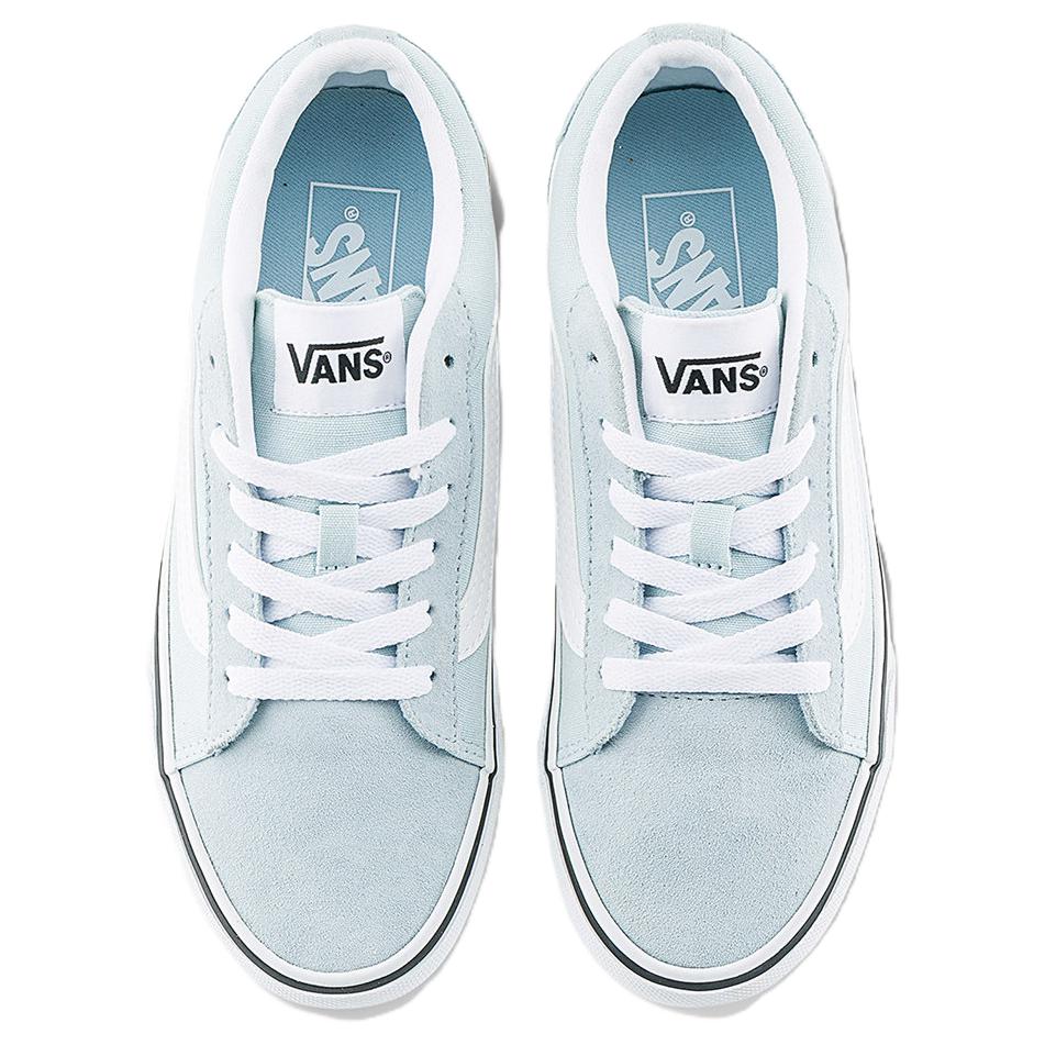 Vans Vero LS Canvas Comfortable Versatile Low-Top Skate Shoes Women Sneaker Light-Blue VN000VA3FOA