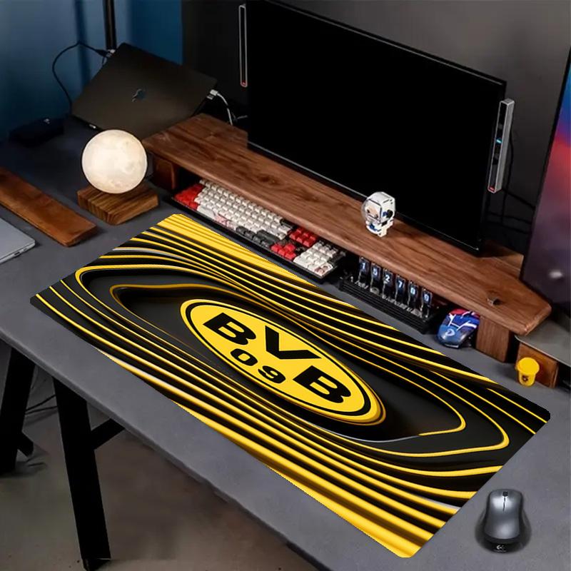 Tapis de Souris Impression Borussia Dortmund, Tapis de Bureau Antidérapant pour Clavier, pour PC Portable Gaming Travail Utilisation Quotidienne, Cadeau Surprise Cool pour Festival