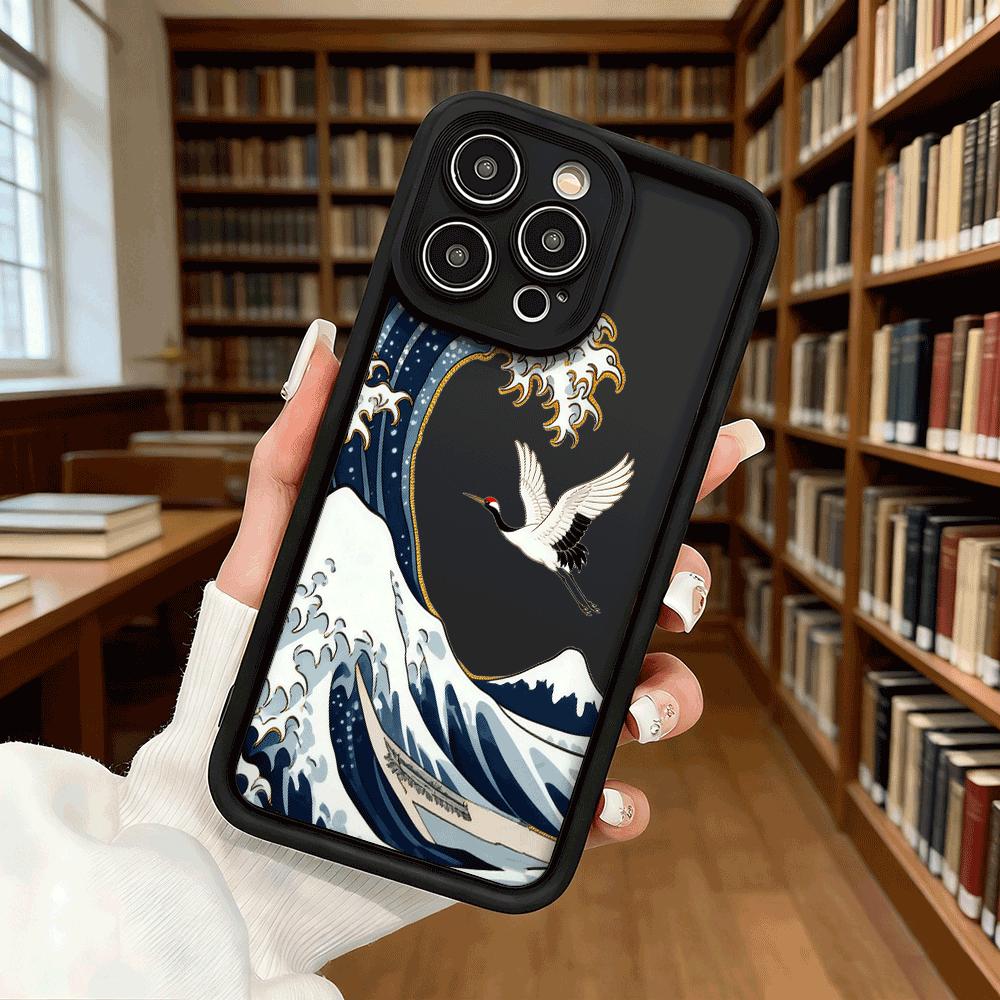 Red-Crowned Crane Shockproof Soft Phone Case For Xiaomi Redmi Note 15 14 13 12 11 10 9 8 Pro Anti-Slip Anti-Fall Cover