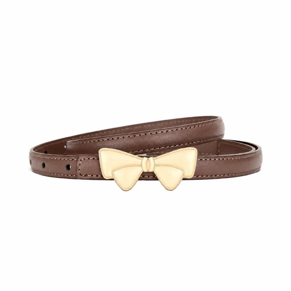 Bow Buckle Women's Belt Leather Bow Buckle Belt Fashion Waist Belt  Daily Outfits