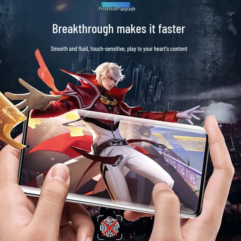 Realme GT8 Pro/GT7/GT6 Tempered Film with Fingerprint Unlock & Privacy Protection