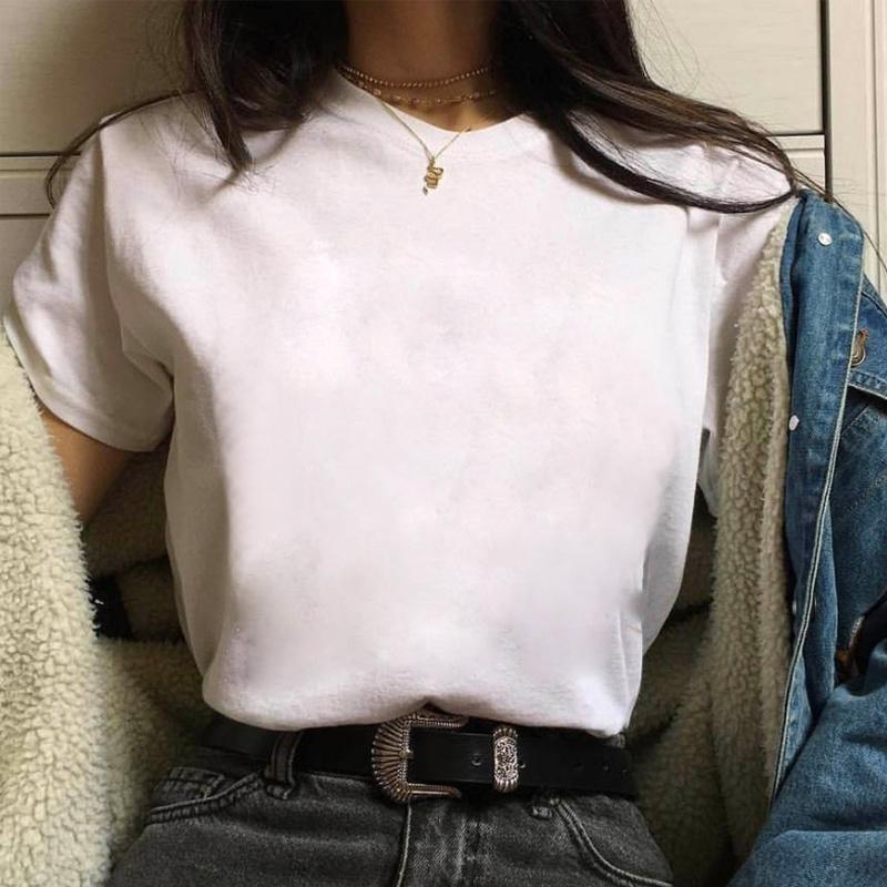 2020 New Summer Fashion Female Pink Tops Mafalda Cute Graphic Print Tshirt Women Harajuku Aesthetic White Tops Kawaii Tshirt S