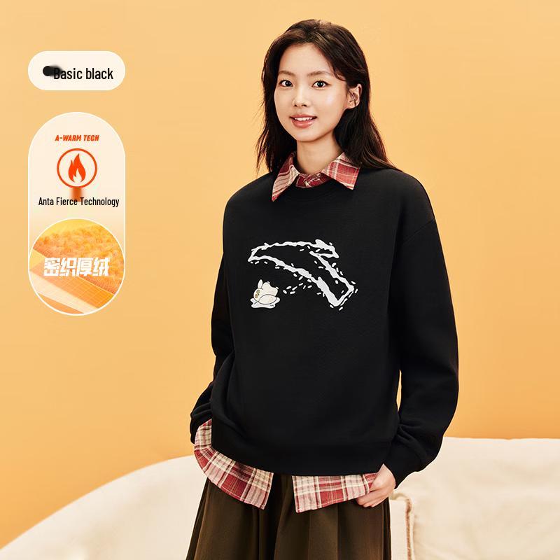 

Женский графический свитшот на флисовой подкладке от Anta XL