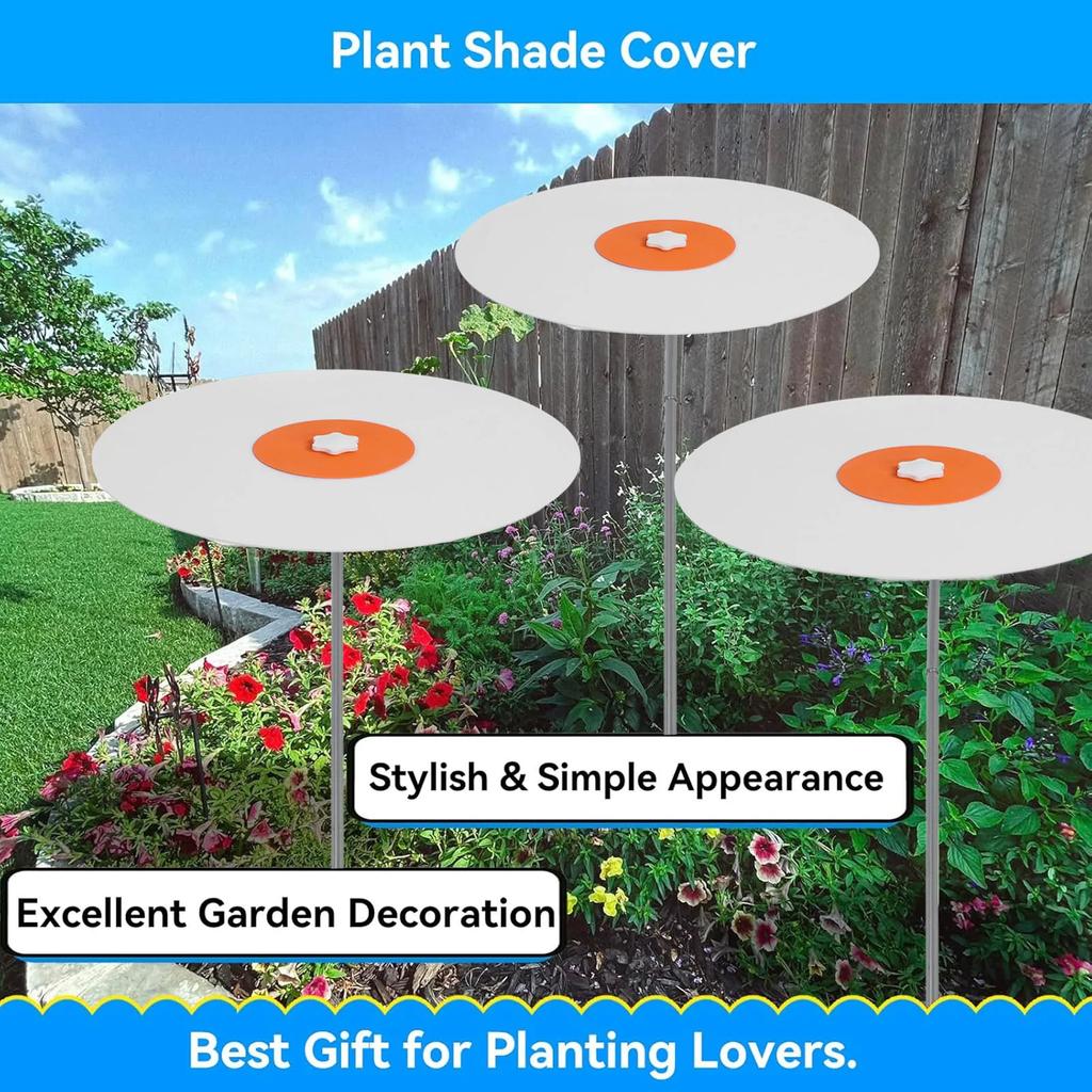 Plant Shade Cover Plant Sun Umbrella Plant Sun Shade Umbrella Plastic Rain Proof Wind Proof Plant Shade Cover for Summer Garden